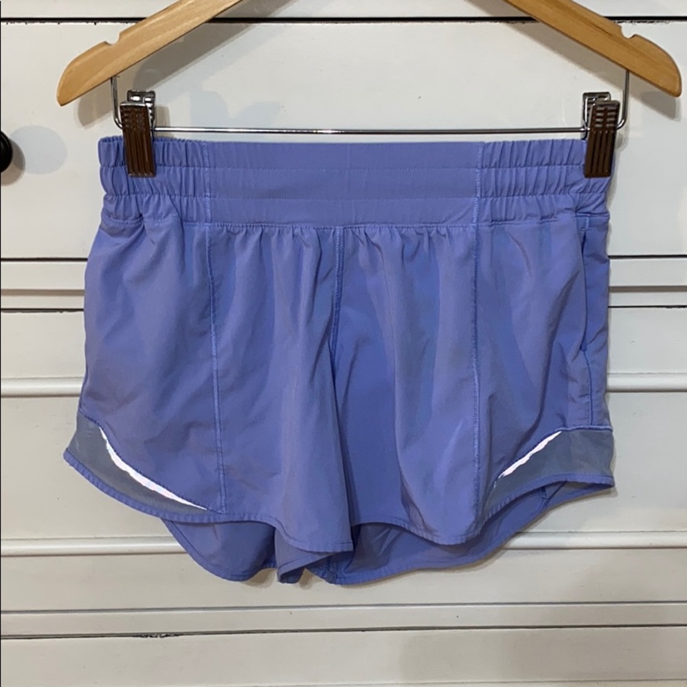 Lululemon purple hotty hot shorts